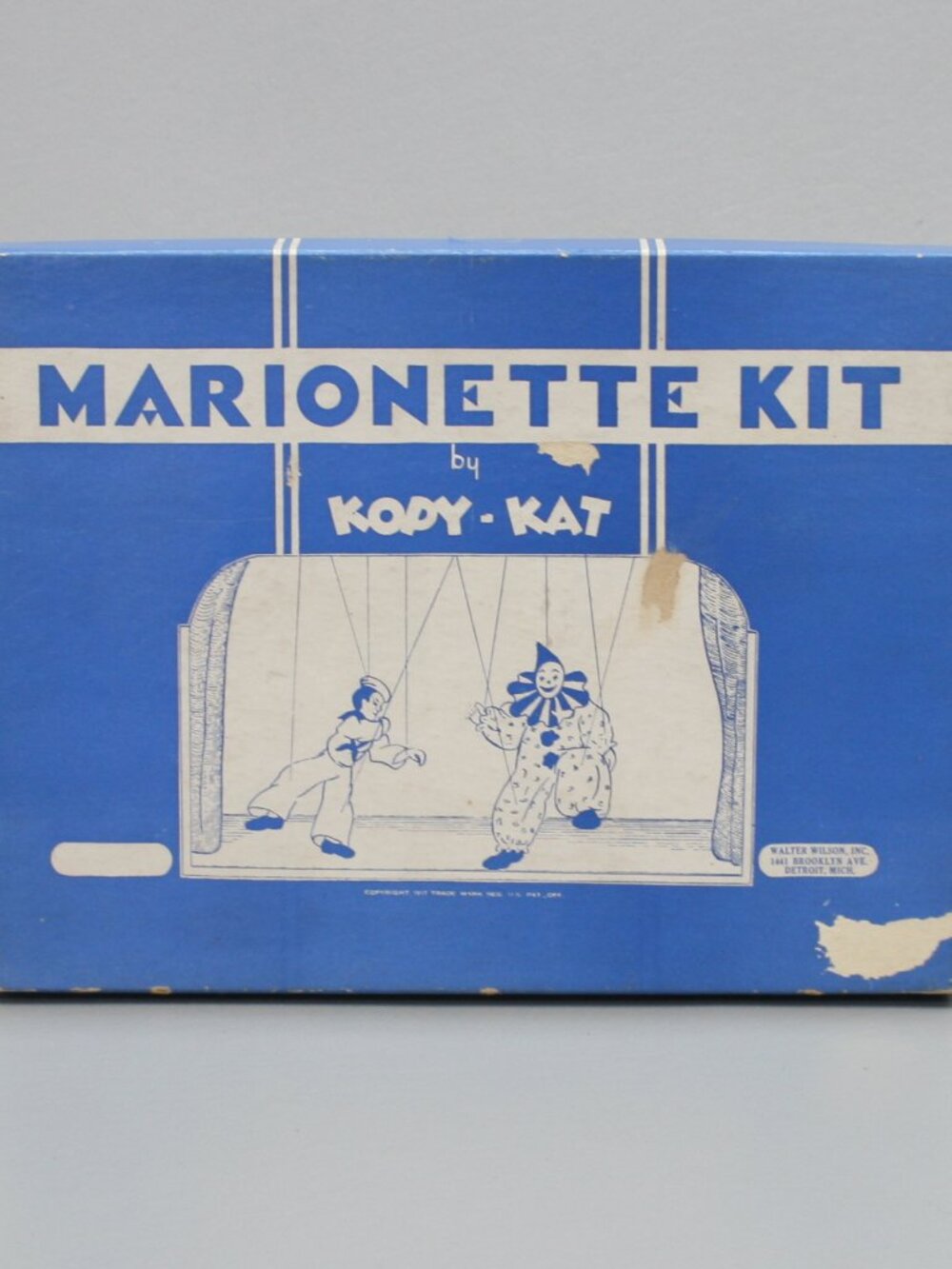 Vintage Lady Woman Marionette Kit Kopy Kat Toy Puppet Doll Wilson Copyright 1917